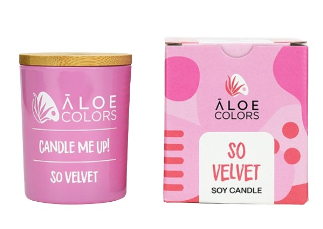 Aloe Colors Scented Soy Candle So Velvet Κερί Χώρου Σόγιας με Άρωμα Βρ …