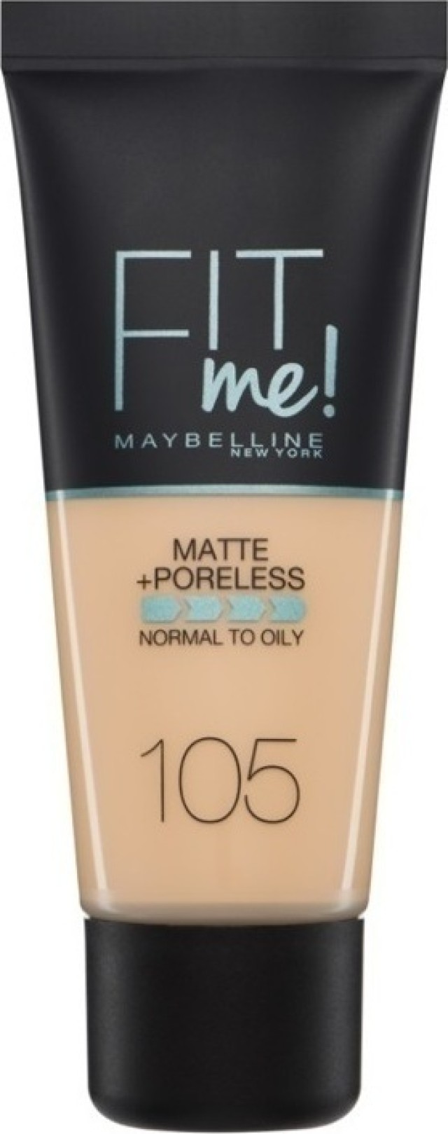 Maybelline Fit Me Matte Poreless Foundation 105 Για Φυσική Ματ Κάλυψη 30ml