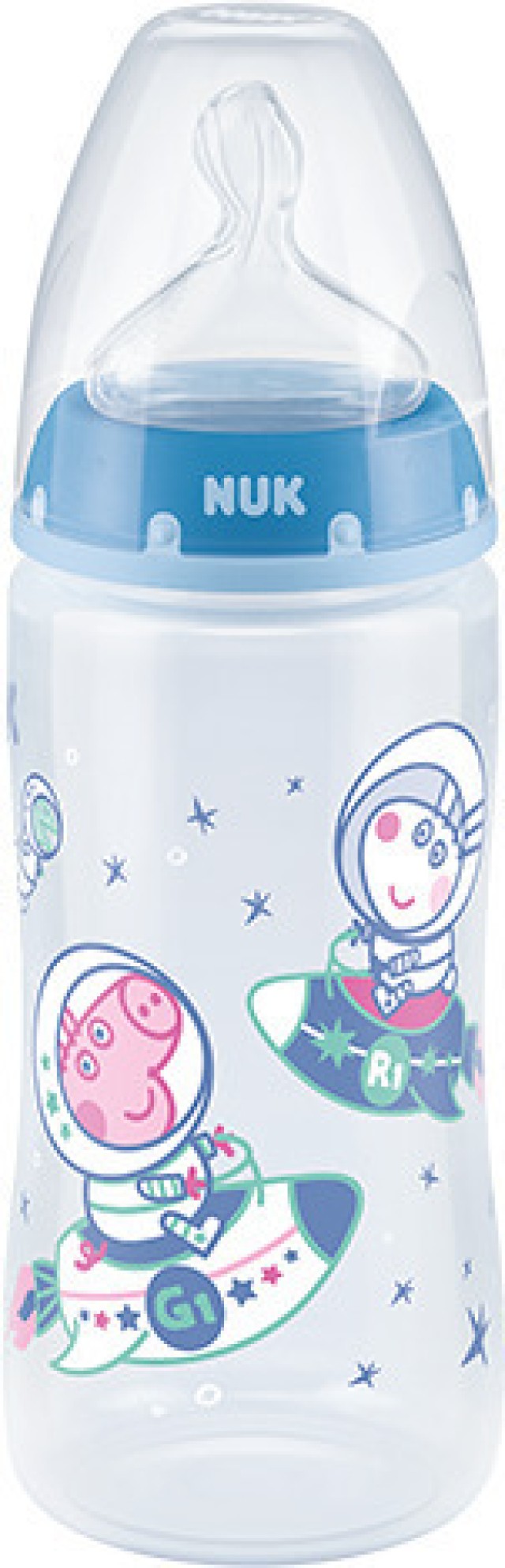 Nuk First Choice+ Peppa Σιέλ Μπιμπερό Πολυπροπυλενίου (PP) 6-18m+ με Δ …