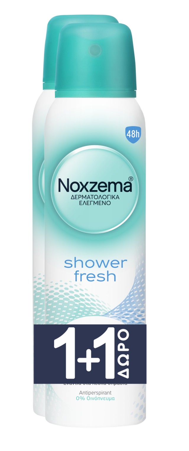 Noxzema PROMO Shower Fresh Natural Spray Γυναικείο Αποσμητικό 48ωρης Π …