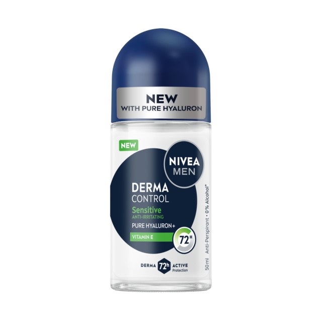 Nivea Men Deo Derma Control Sensitive Ανδρικό Αποσμητικό Roll on με 72 &hellip;