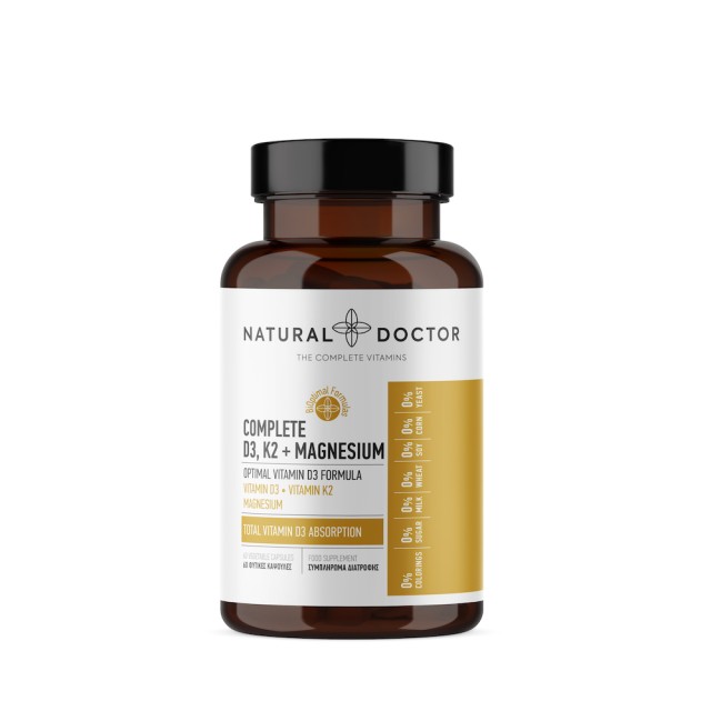 Natural Doctor Complete 4000IU D3 - K2 - Magnesium Συμπλήρωμα Διατροφή …
