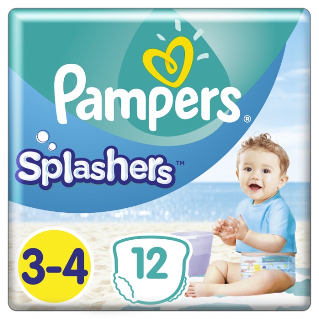 Pampers Splashers Μέγεθος 3-4 [6-11kg] 12 Πάνες