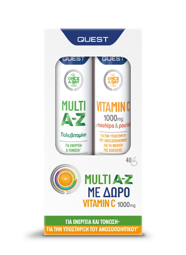 Quest PROMO Multi A-Z Πολυβιταμίνη για Ενέργεια και Τόνωση - Vitamin C &hellip;