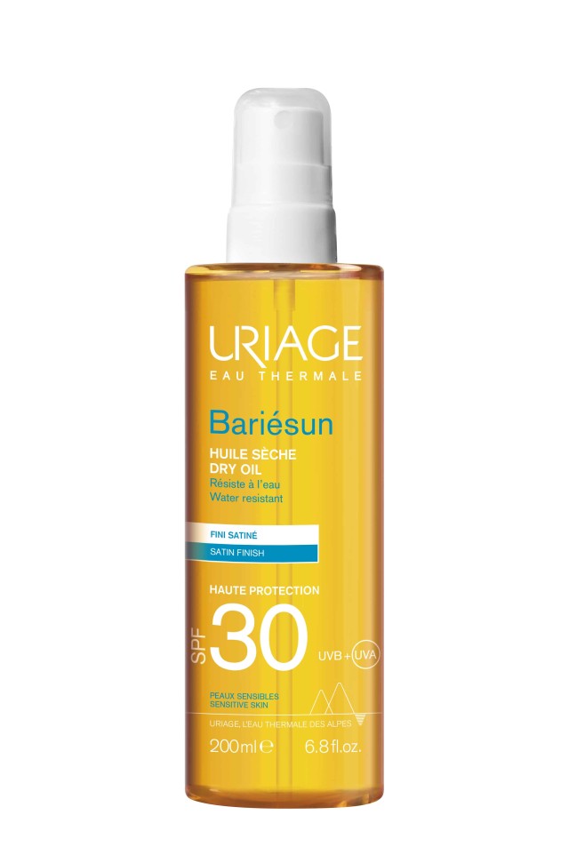 Uriage Bariesun Dry Oil SPF30 Αντηλιακό Ξηρό Λάδι για Σώμα & Μαλλιά σε Μορφή Spray 200ml