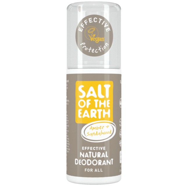 Salt of the Earth Vegan Amber & Sandalwood Αποσμητικό Spray 100ml