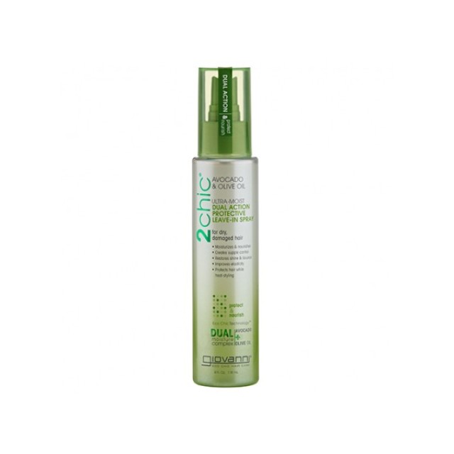 Giovanni 2chic Ultra Moist Dual Action Protective Leave-in Spray Σπρέι για Προστασία & Θρέψη Μαλλιών 118ml