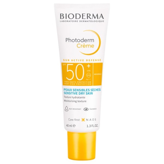 Bioderma Photoderm Cream SPF50+ Αντηλιακή Κρέμα Προσώπου για Κανονικές - Ξηρές - Ευαίσθητες Επιδερμίδες 40ml