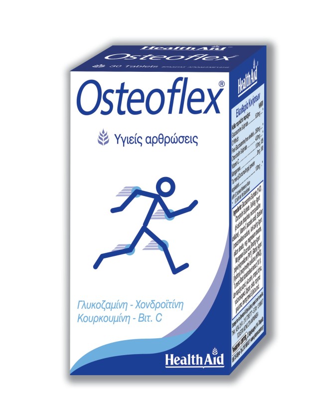Health Aid Osteoflex Συμπλήρωμα Διατροφής με Γλυκοζαμίνη και Χονδροϊτίνη για Υγιείς Αρθρώσεις 30 Ταμπλέτες
