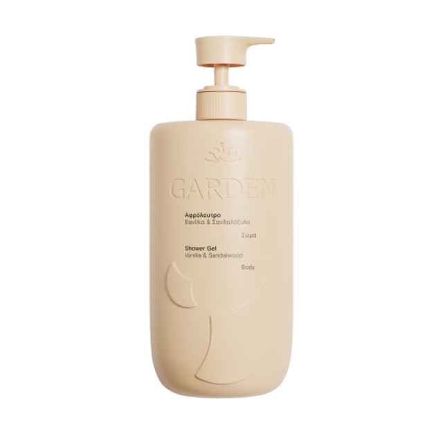 Garden Shower Gel Vanilla & Sandalwood Αφρόλουτρο με Άρωμα Βανίλια & Σ &hellip;