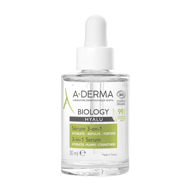 A-Derma Biology Hyalu 3 in 1 Serum Ενυδατικός Ορός Προσώπου Κατά του Φ …
