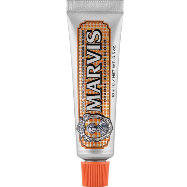 Marvis Orange Blossom Bloom Toothpaste Οδοντόκρεμα Με Γεύση Άνθη Πορτοκαλιάς, Δυόσμο Και Μέντα 10ml [Travel Size]