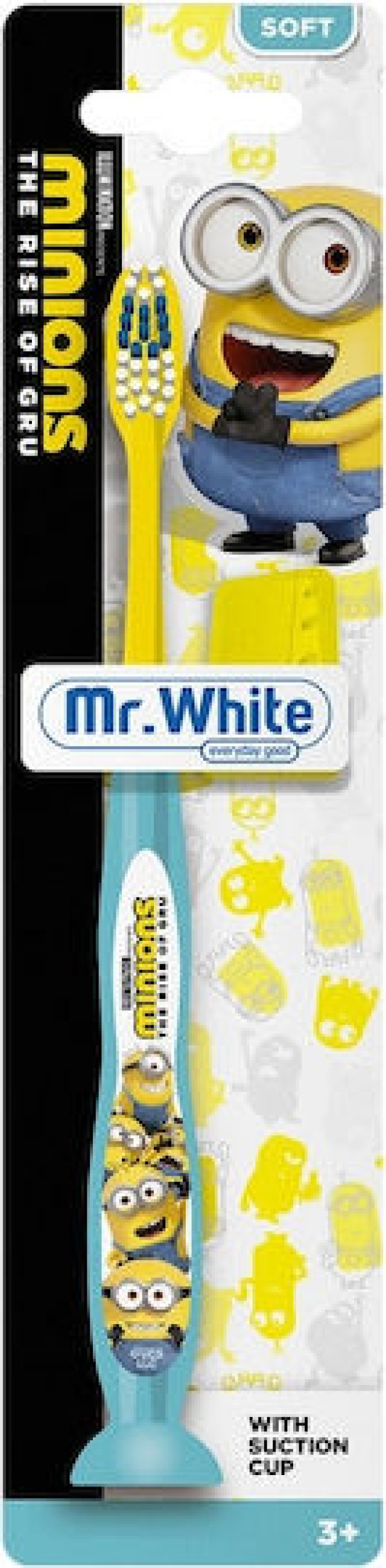 Mr.White Minions Soft Παιδική Οδοντόβουρτσα με Κίτρινο Καπάκι για 3+ … Mr.White Minions Soft Παιδική Οδοντόβουρτσα με Κίτρινο Καπάκι για 3+ …