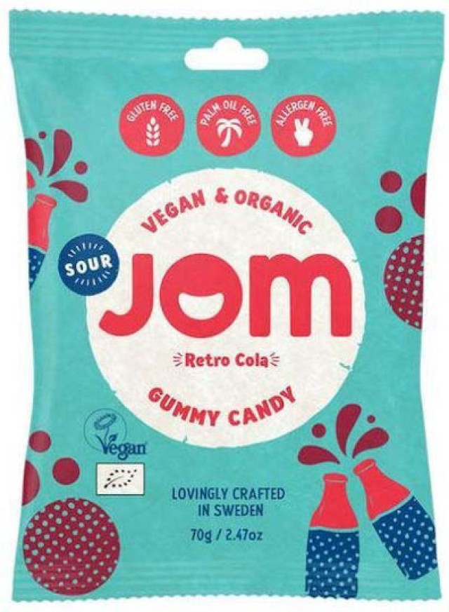 Jom Gummy Candy Retro Cola Καραμέλες 70gr