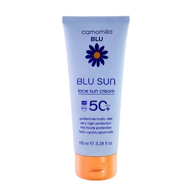 Camomilla BLU Face Sun Cream Αντηλιακή Κρέμα Προσώπου SPF50+, 100ml