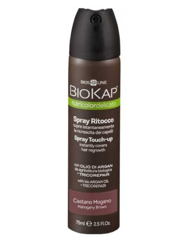 Biokap Nutricolor Delicato Spray Touch-Up Castano Mogano Εκνέφωμα για την Κάλυψη της Ρίζας, 75ml