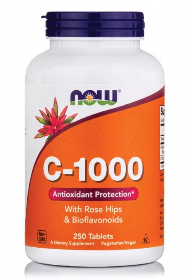 Now Foods Vitamin C-1000 Συμπλήρωμα Διατροφής για το Ανοσοποιητικό Σύσ …
