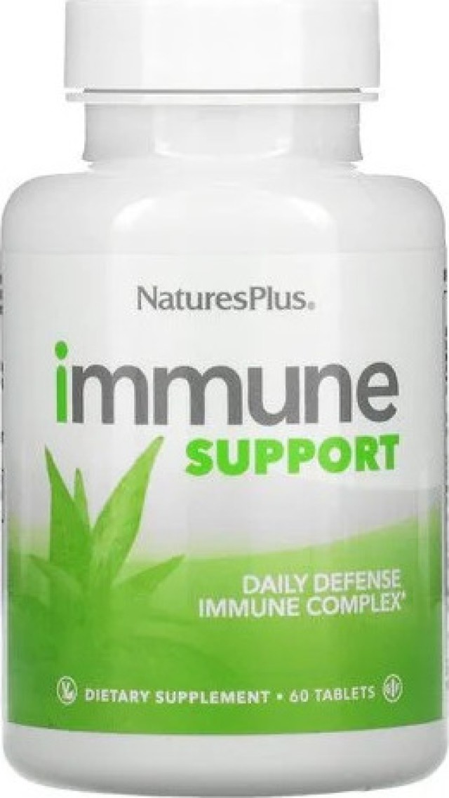 Natures Plus Immune Support Πολυβιταμινούχο Συμπλήρωμα Διατροφής για Ενίσχυση του Ανοσοποιητικού 60 Ταμπλέτες
