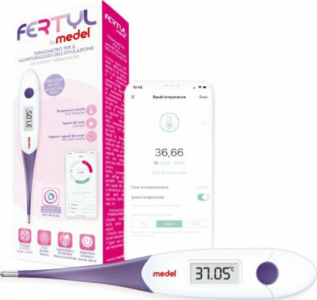 Medel Fertyl Ψηφιακό Θερμόμετρο Ωορρηξίας - Γονιμότητας 1 Τεμάχιο