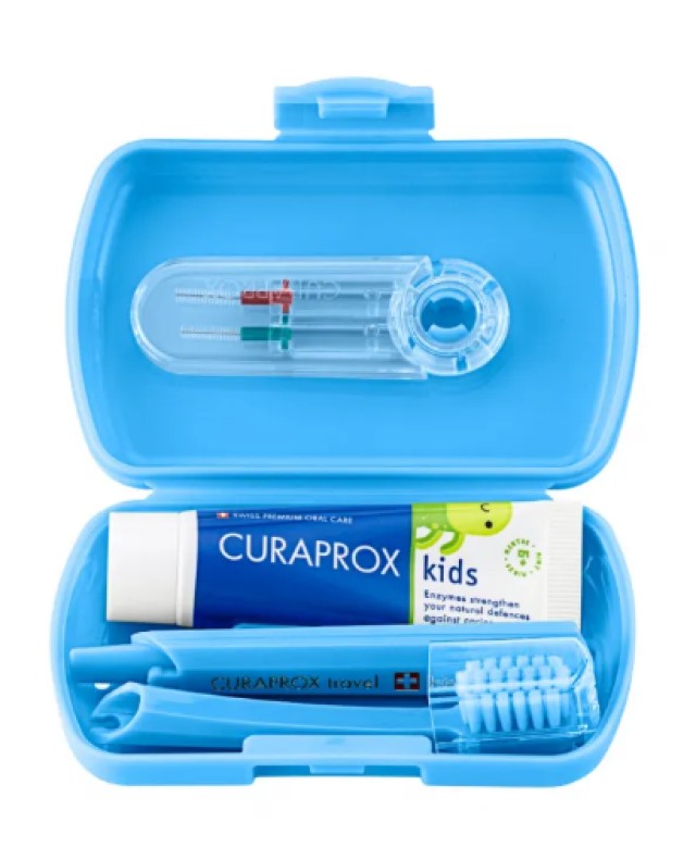 Curaprox Kids Travel Set για 6-12 Ετών Γαλάζιο με Οδοντόβουρτσα Ταξιδί … Curaprox Kids Travel Set για 6-12 Ετών Γαλάζιο με Οδοντόβουρτσα Ταξιδί …