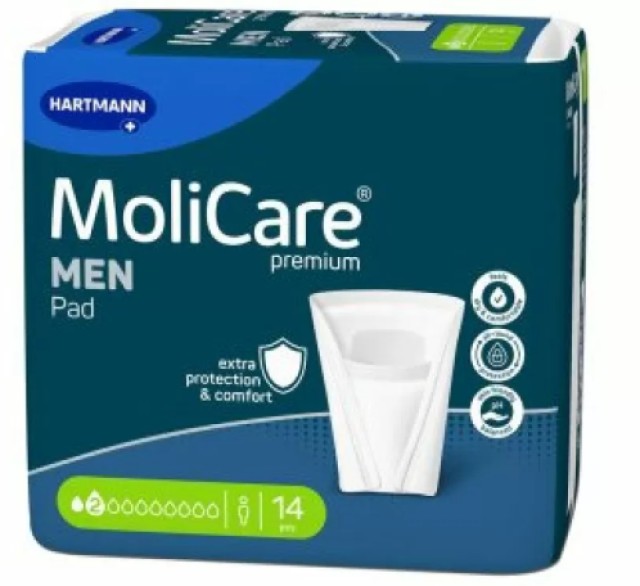 Hartmann MoliCare Premium Men Pad Μέγεθος:2  Επιθέματα Ανδρικής Ελαφρά …