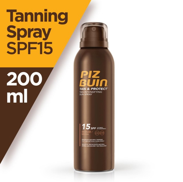 Piz Buin® Tan & Protect SPF15 Intensifying Spray Αντηλιακό Σώματος για Ενίσχυση του Μαυρίσματος 150ml