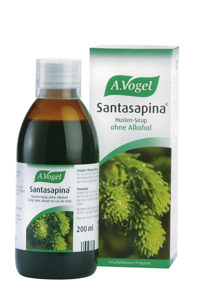 A. Vogel για τον Βήχα Santasapina Φυτικό Σιρόπι 200ml