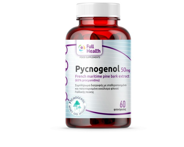 Full Health Pycnogenol 50mg για την Αντιοξειδωτική Προστασία των Αγγεί &hellip;