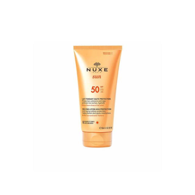 Nuxe Sun Melting Lotion High Protection SPF50 Αντηλιακό Γαλάκτωμα Προσ …