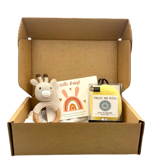 Treat Me Well Mini Baby Box Giraffe NewBorn Bath & Shower Sponge Βρεφι … Treat Me Well Mini Baby Box Giraffe NewBorn Bath & Shower Sponge Βρεφι …