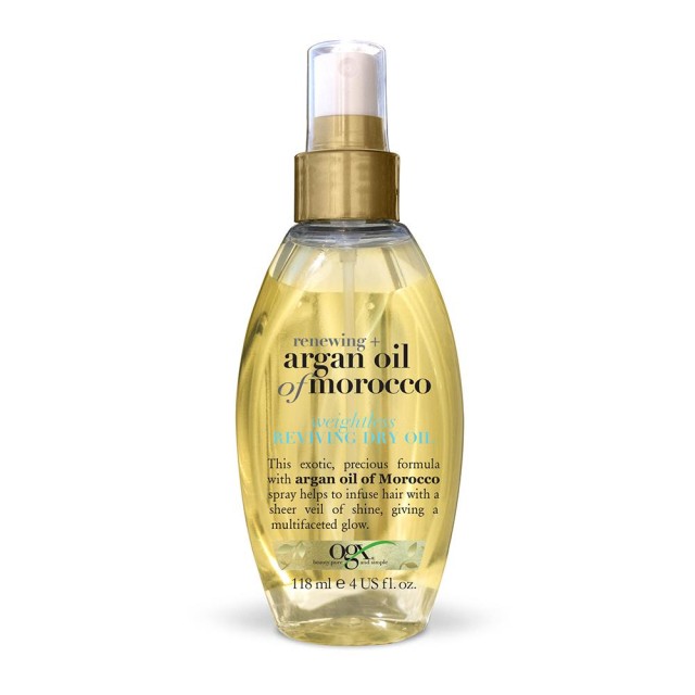 OGX Argan Oil of Morocco Oil Spray Αναδόμησης για τα Μαλλιά 118ml
