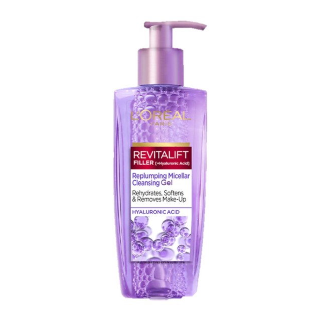 L’Oreal Paris Revitalift Filler Gel Καθαρισμού Προσώπου με Υαλουρονικό Οξύ 200ml