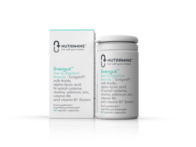 Nutramins Livergut Συμπλήρωμα Διατροφής για τη Φυσιολογική Λειτουργία &hellip;