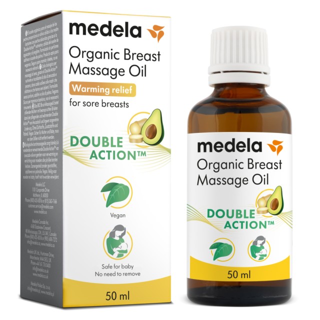 Medela Organic Λάδι Βιολογικό για Μασάζ Στήθους 50ml