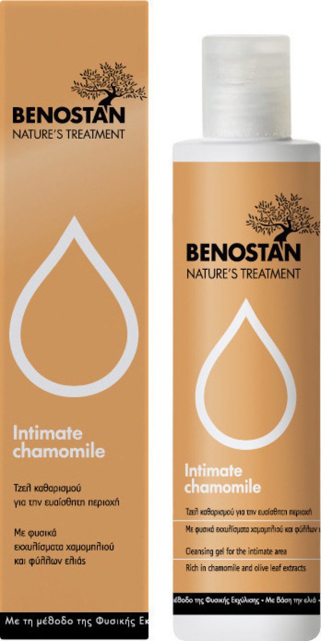 Benostan Intimate Chamomile Απαλό Φυτικό Gel Καθαρισμού για την Ευαίσθ …