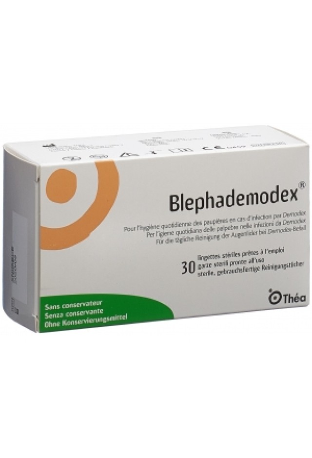 Thea Laboratoires Blephademodex Eye Wipes Υγρά Μαντηλάκια 30 Τεμάχια Thea Laboratoires Blephademodex Eye Wipes Υγρά Μαντηλάκια 30 Τεμάχια