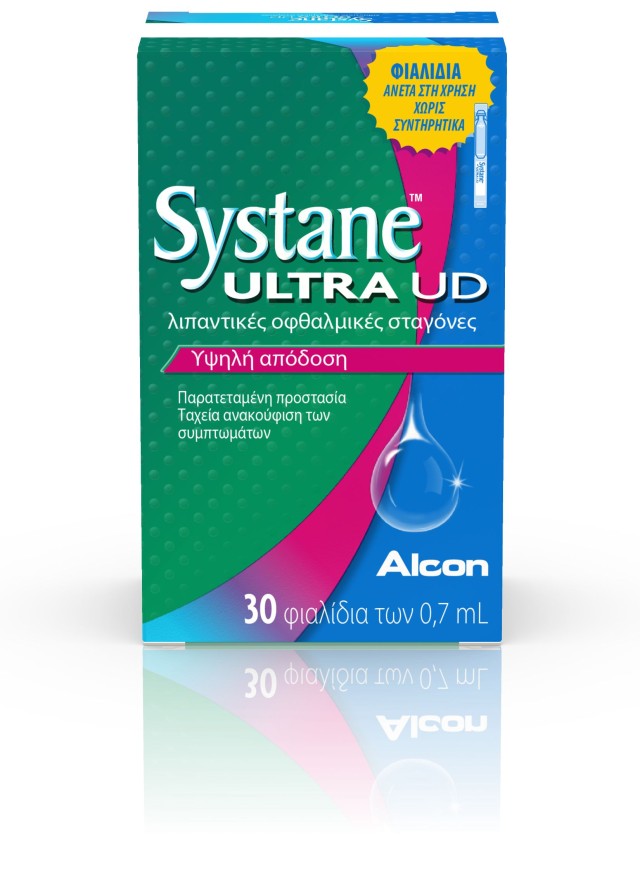 Alcon Systane Ultra UD Λιπαντικές Οφθαλμικές Σταγόνες 30 Αμπούλες x 0. …