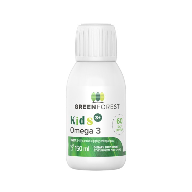 Green Forest Omega 3 Kids (EPA 160mg + DHA 220mg) σε Υγρή Μορφή 150ml