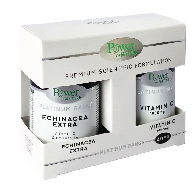 Power Health PROMO Power Of Nature Platinum Range Echinacea Extra Συμπλήρωμα Διατροφής για το Ανοσοποιητικό Σύστημα 30 Κάψουλες - ΔΩΡΟ Vitamin C 1000mg 20 Ταμπλέτες