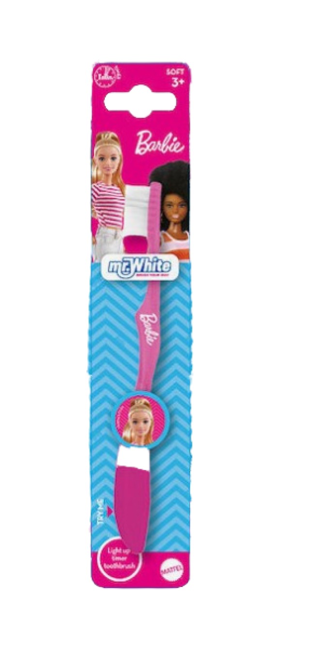 Mr.White Barbie Flashing Soft Παιδική Οδοντόβουρτσα με Φως-Χρονόμετρο &hellip;