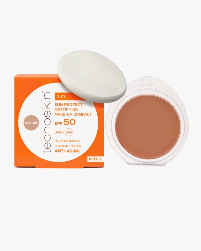 Tecnoskin Sun Protect Mattifying SPF50 Refill Αντηλιακό Compact Make &hellip;
