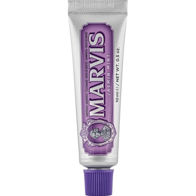 Marvis Jasmin Mint Toothpaste Οδοντόκρεμα με Γεύση Γιασεμί και Μέντα Κατά της Πλάκας - Τερηδόνας 10ml [Travel Size]