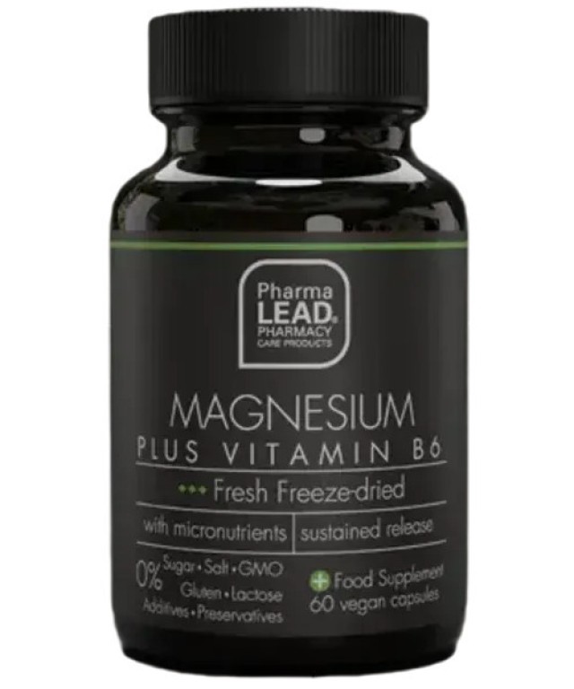 PharmaLead Black Range Magnesium Plus Vitamin B6 για την Ομαλή Λειτουρ …