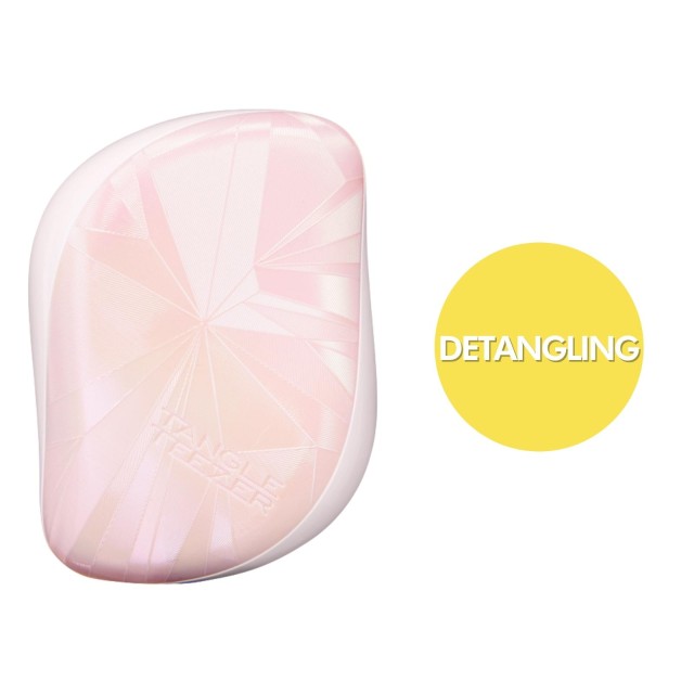 Tangle Teezer Compact Styler Smashed Holo Light Pink Βούρτσα για Ξεμπέρδεμα 1 Τεμάχιο