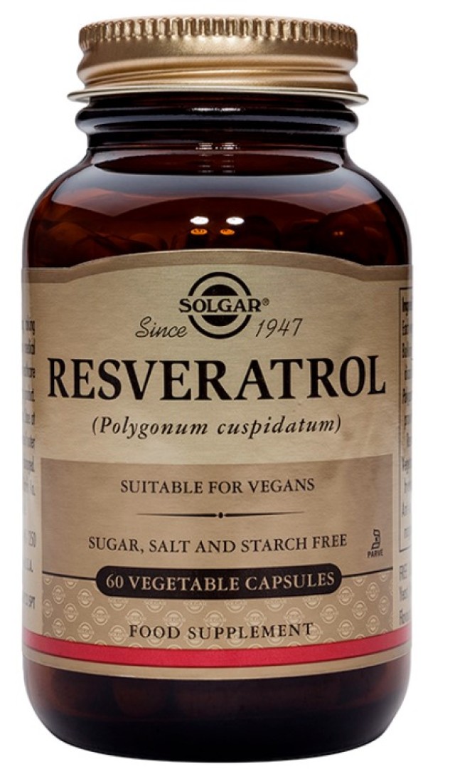 Solgar Resveratrol 250mg, 30 Μαλακές Κάψουλες