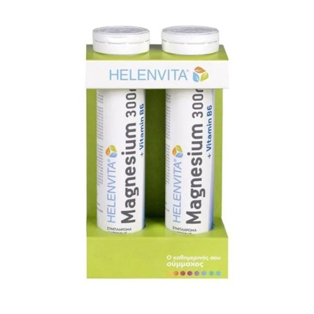 Helenvita PROMO Magnesium 300mg + Vitamin B6 2x20 Αναβράζοντα Δισκία