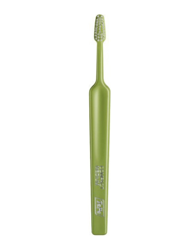 TePe Select Compact Medium Οδοντόβουρτσα Ενηλίκων Μέτρια Πράσινο 1 Τεμάχιο