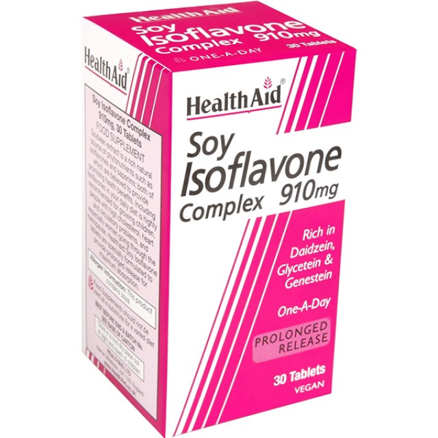 HEALTH AID Soya Isoflavones Complex 910mg 30 Ταμπλέτες