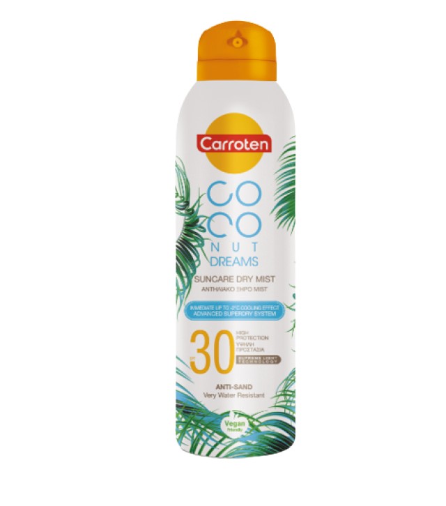 Carroten Coconut Dreams Suncare Dry Mist SPF30 Αντηλιακό Ξηρό Mist Σώμ …