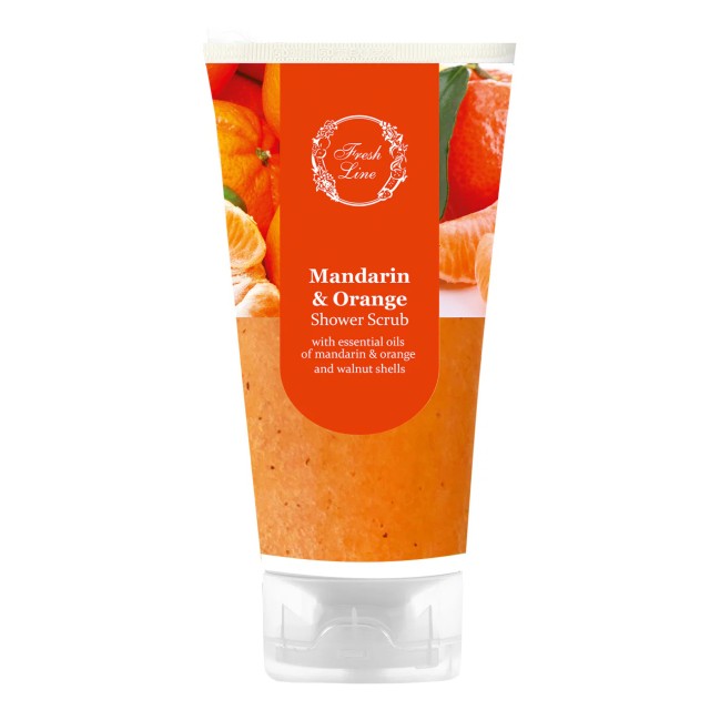 Fresh Line Mandarin & Orange Shower Scrub Σώματος Μανταρίνι & Πορτοκάλ &hellip;